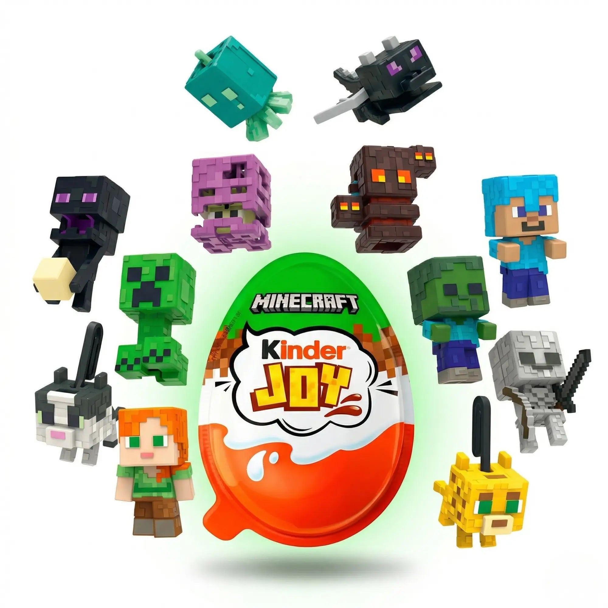 Minecraft Kinder Joy Collectible Surprise Toy Imported Mini Figures Minecraft Kinder Joy Collectible Surprise Toy Imported Mini Figures