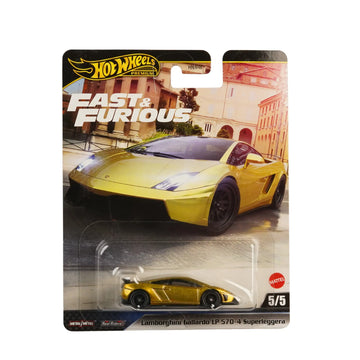 Hot Wheels Premium Lamborghini Gallardo LP 570-4 Superleggera Fast & Furious Imported 1:64 Die-Cast Collectible