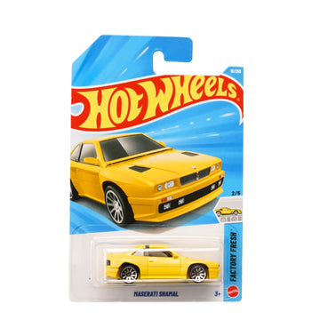 Hot Wheels Maserati Shamal Yellow Edition 1:64 Die-Cast Italian Sports Car