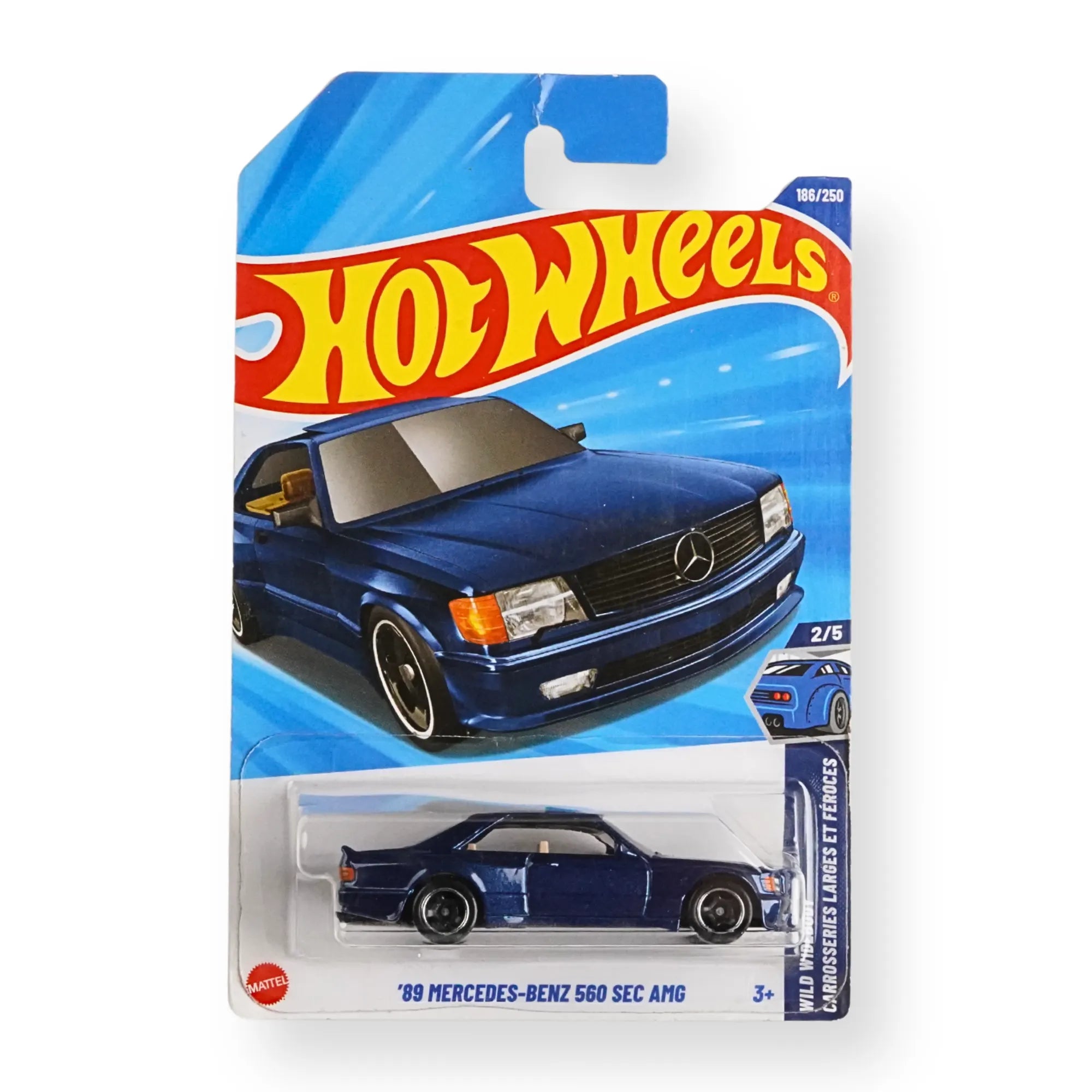Hot Wheels Premium ’89 Mercedes-Benz 560 SEC AMG (Blue) 1:64 Die-Cast