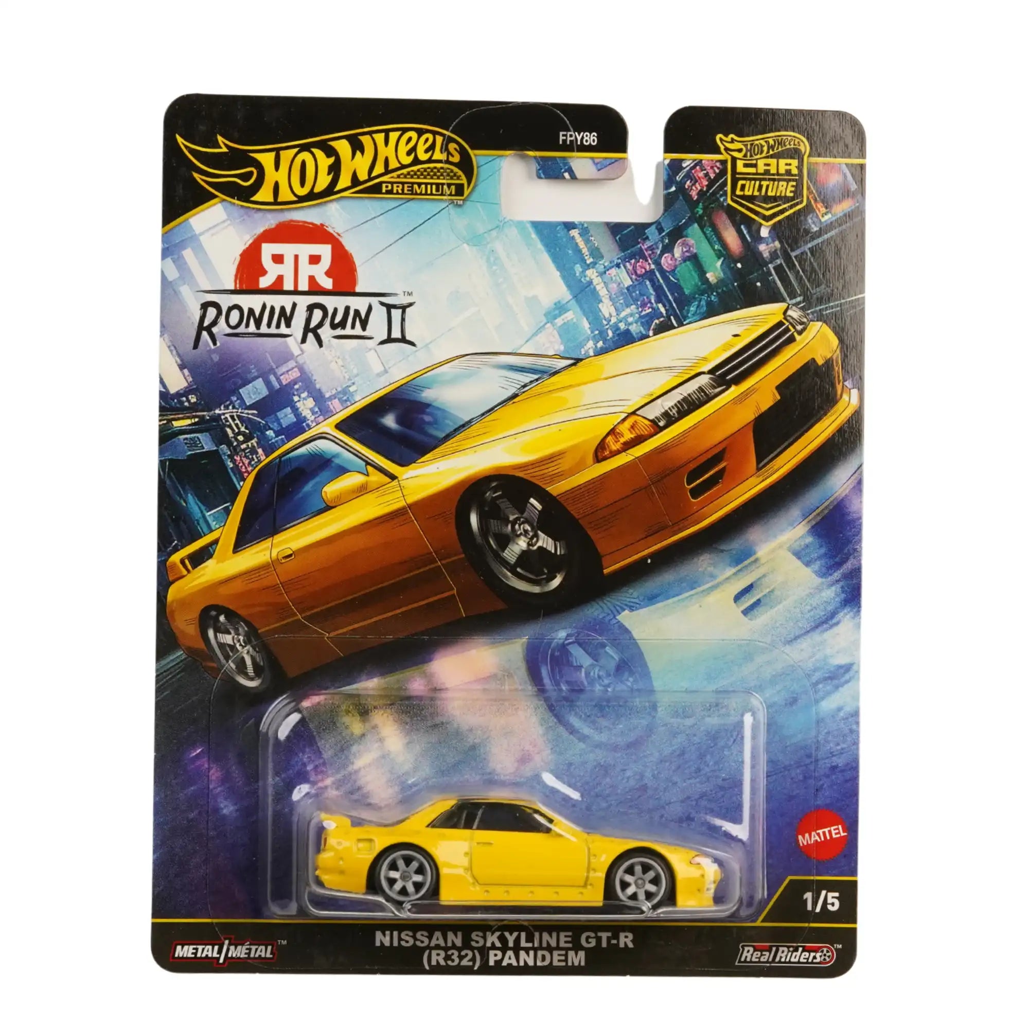 Hot Wheels Premium Nissan Skyline GT-R R32 Pandem Car Culture Imported 1:64 Die-Cast Collectible
