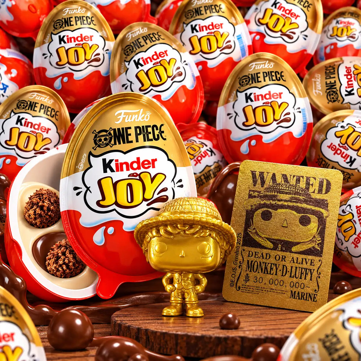 Funko One Piece Kinder Joy Pre-Order – One Piece Collectible Surprise Egg with Funko Characters, Estimated Delivery 30 Days