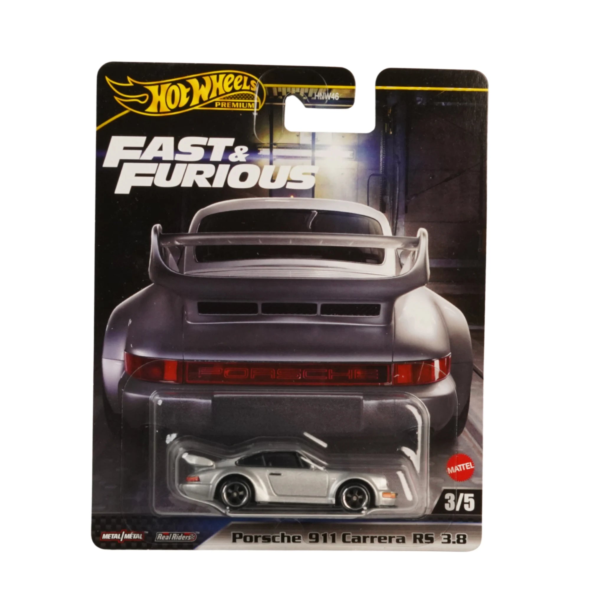 Hot Wheels Premium Porsche 911 Carrera RS 3.8 Fast & Furious Imported 1:64 Die-Cast Collectible