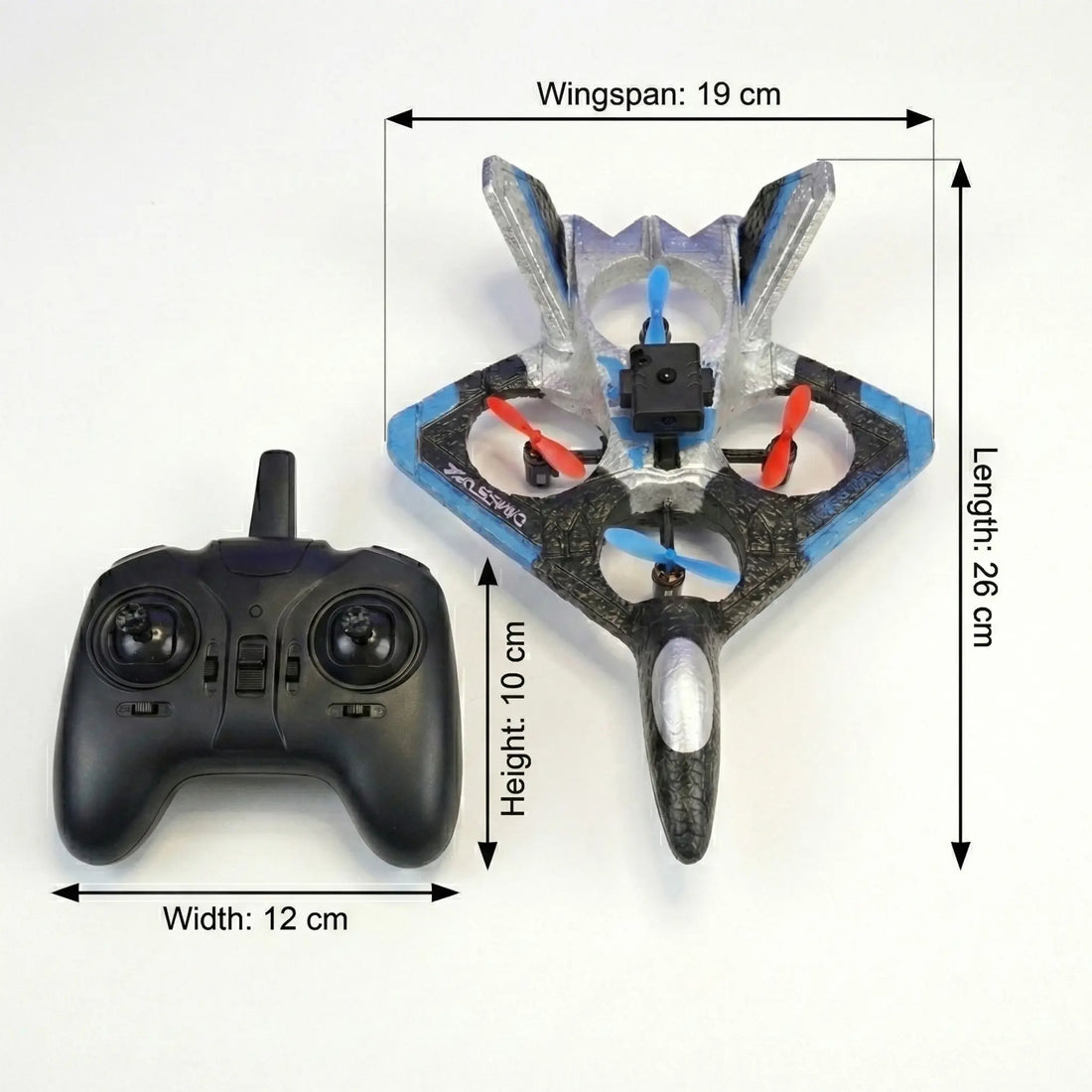 Remote Control Airplanes RC Planes - Fighter Jet Toy with LED Lights & 360° Flip and Vertical Takeoff