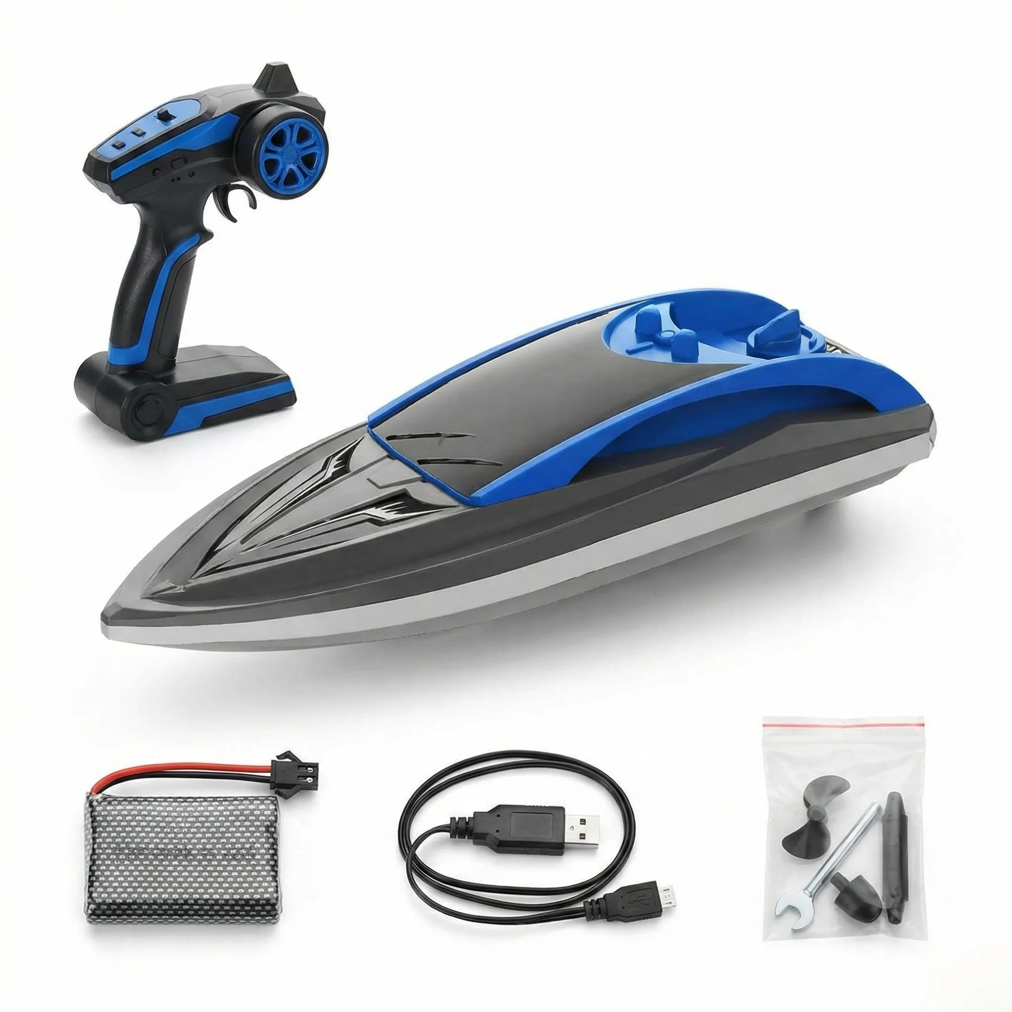 Remote Control RC Boat with Wireless Controller & Smooth Steering | Water Play Boat Toy for Kids