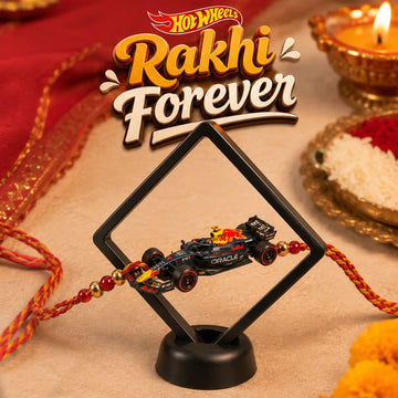 Die-Cast F1 Hot Wheels Rakhi ₹599 – 1:64 Scale Formula 1 Collectible Car Gift