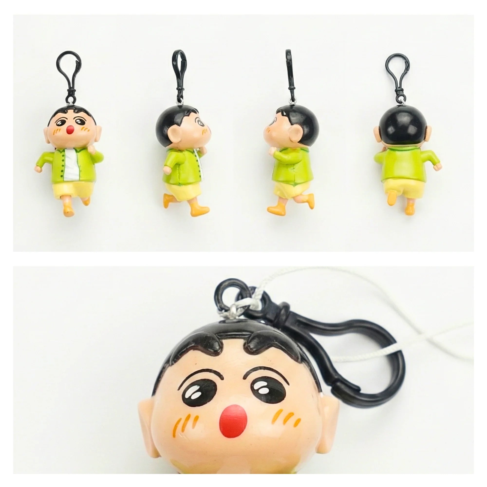 Shinchan String-Pull Keychain - Fun 3D Retractable Cartoon Toy for Bags, Keys and Gifting