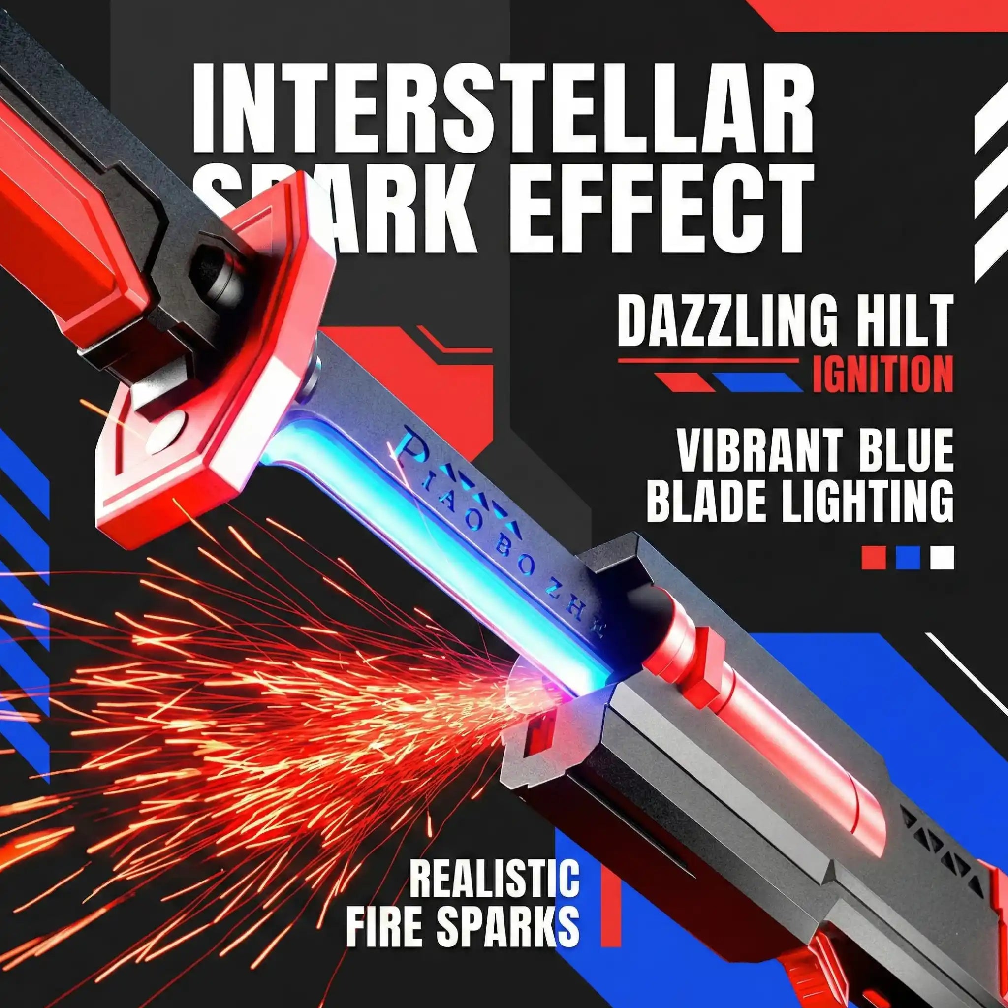 Light-Up Spark Action Sword Toy with LED Lights & Glowing Effects | Battle Sword Toy for Kids