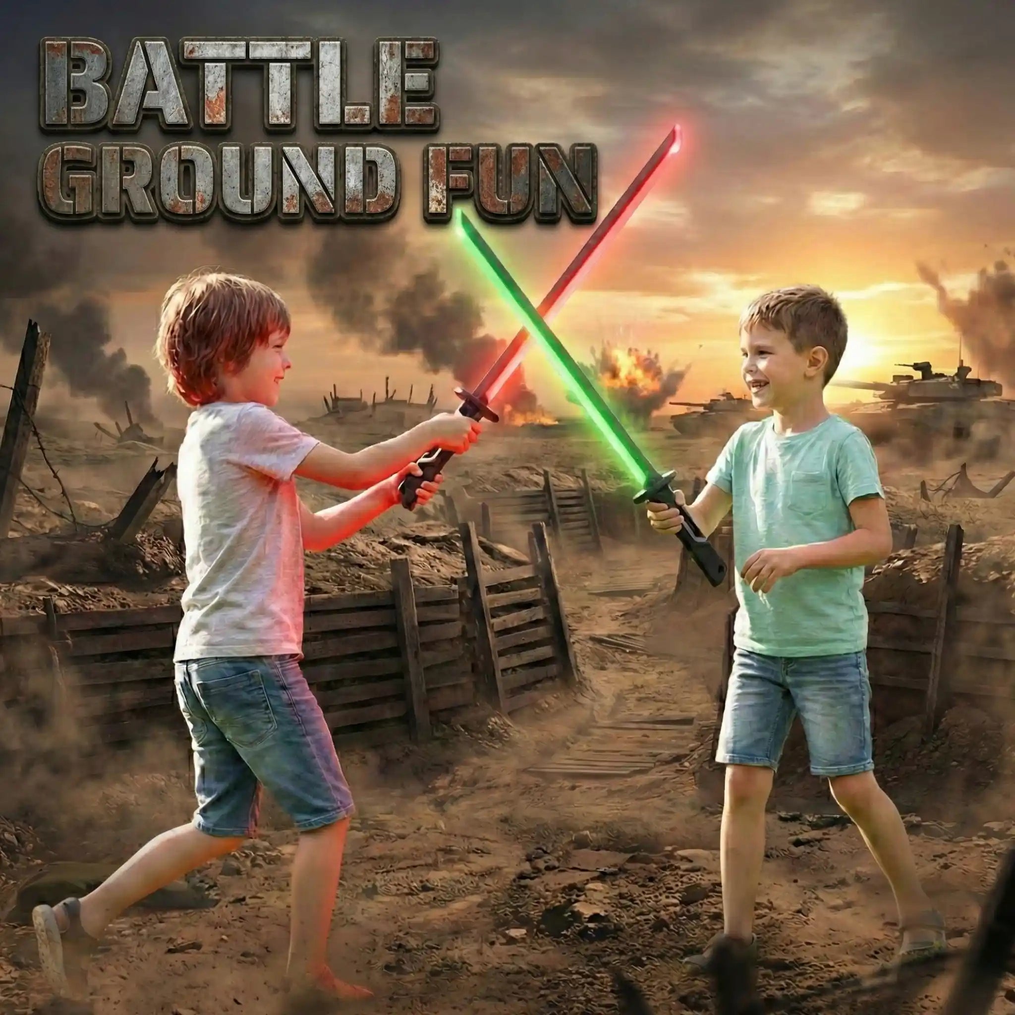 Light-Up Spark Action Sword Toy with LED Lights & Glowing Effects | Battle Sword Toy for Kids