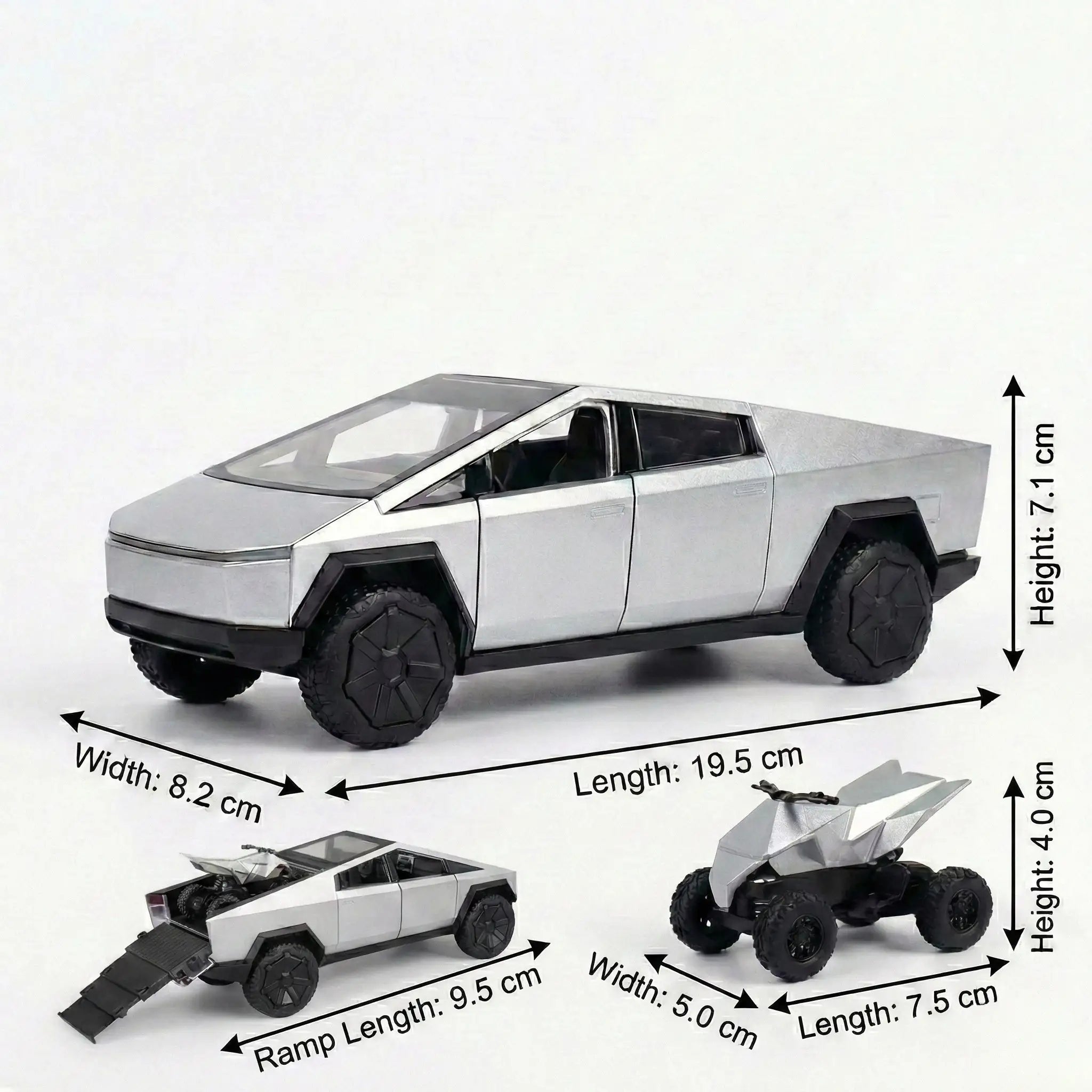 Tesla Die-Cast Model Car with Alloy Metal Body | Pull-Back Toy Vehicle for Kids & Collectors