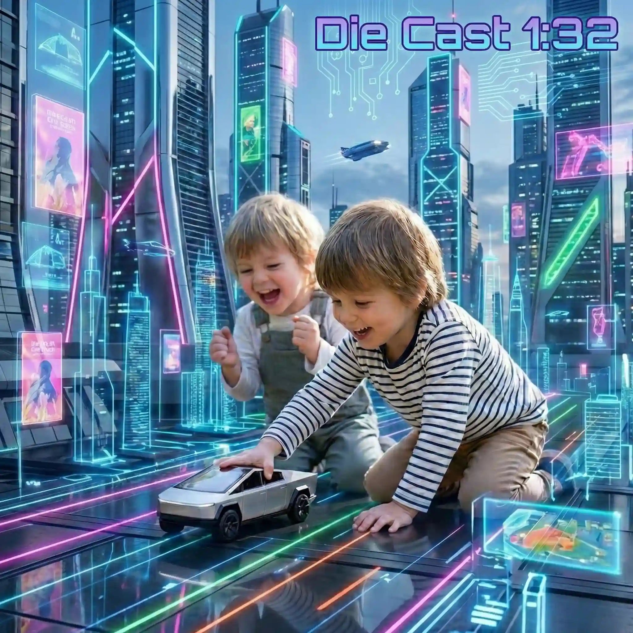 Tesla Die-Cast Model Car with Alloy Metal Body | Pull-Back Toy Vehicle for Kids & Collectors