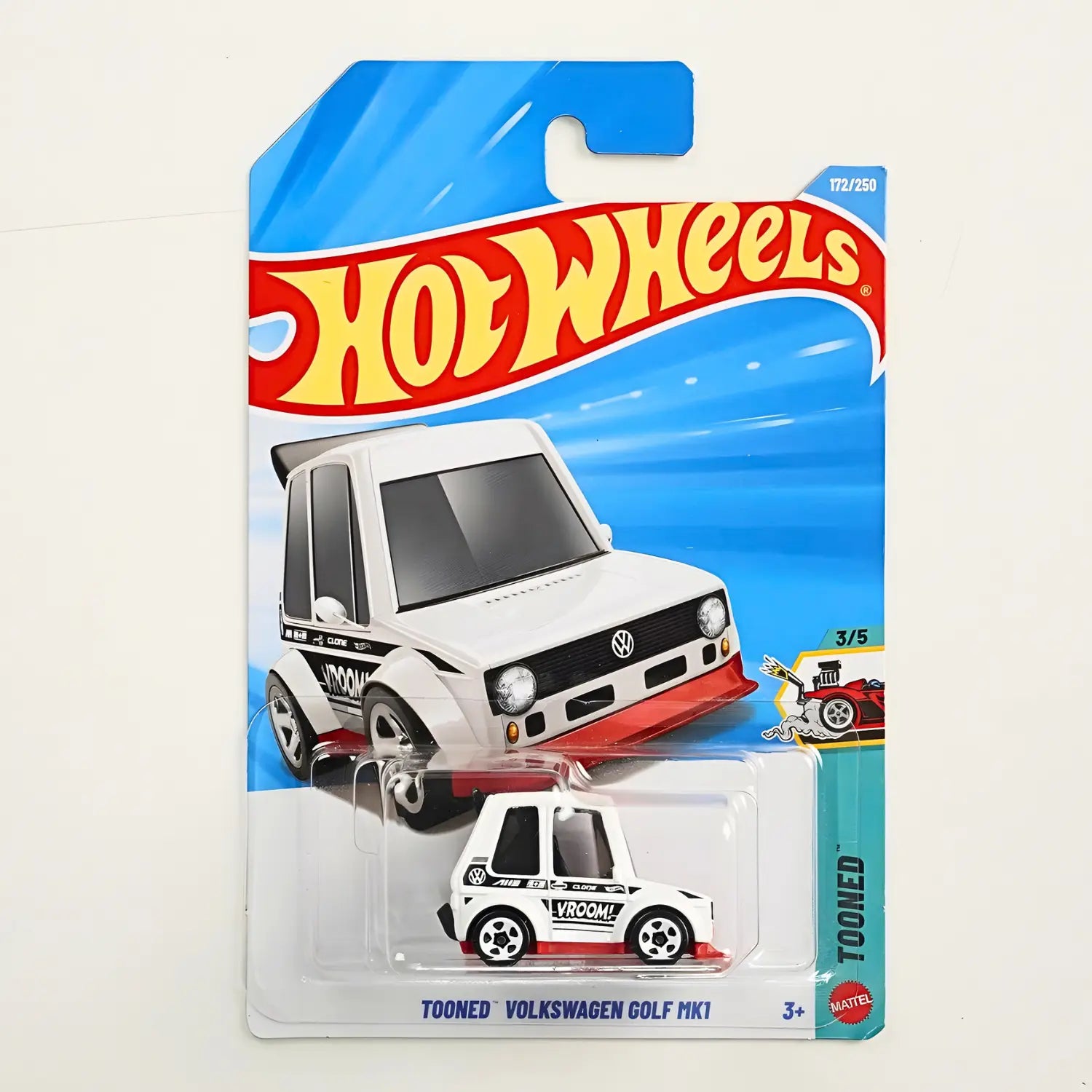 Hot Wheels Tooned Volkswagen Golf MK1 1:64 Die-Cast