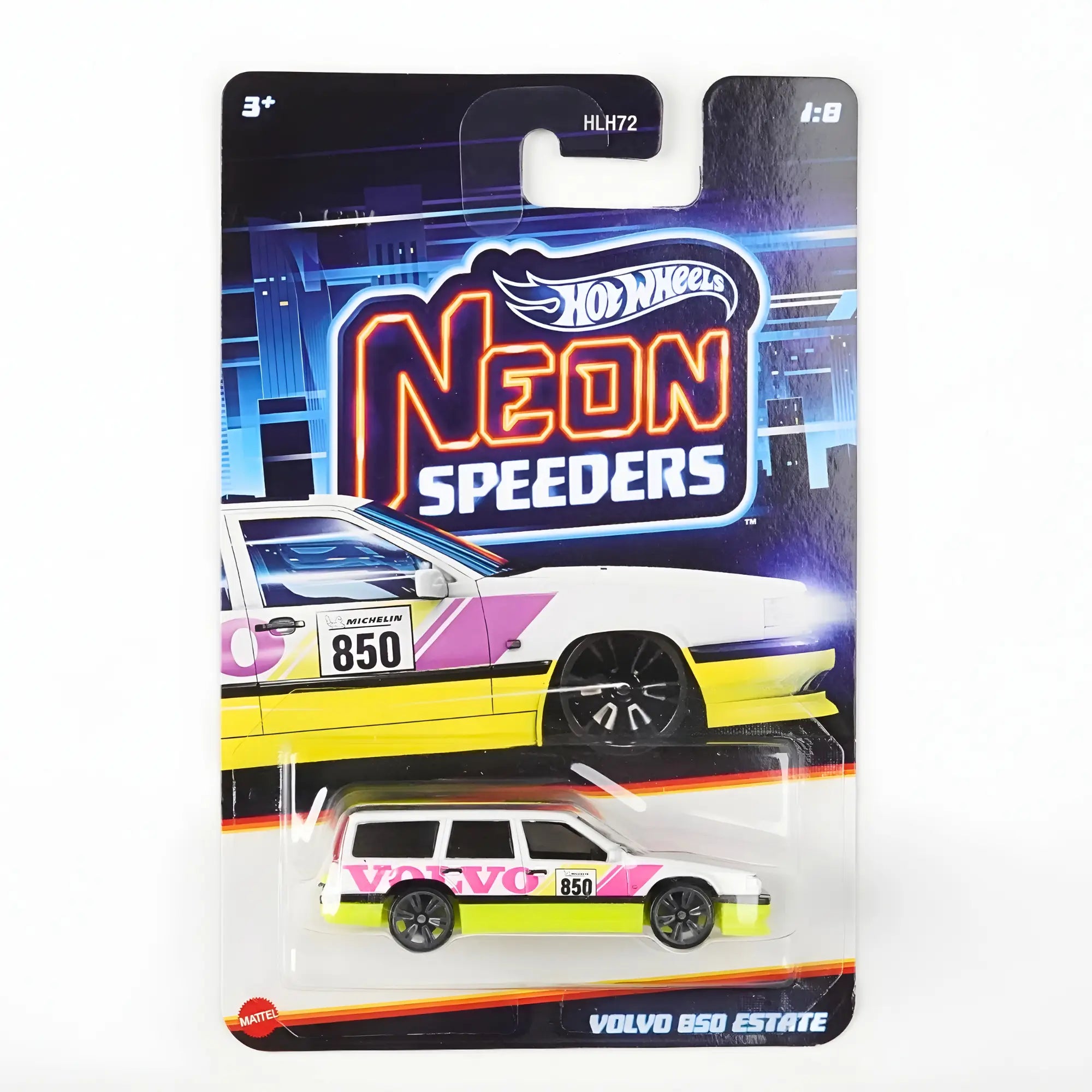 Hot Wheels Neon Speeders Volvo 850 Estate Die-Cast Car