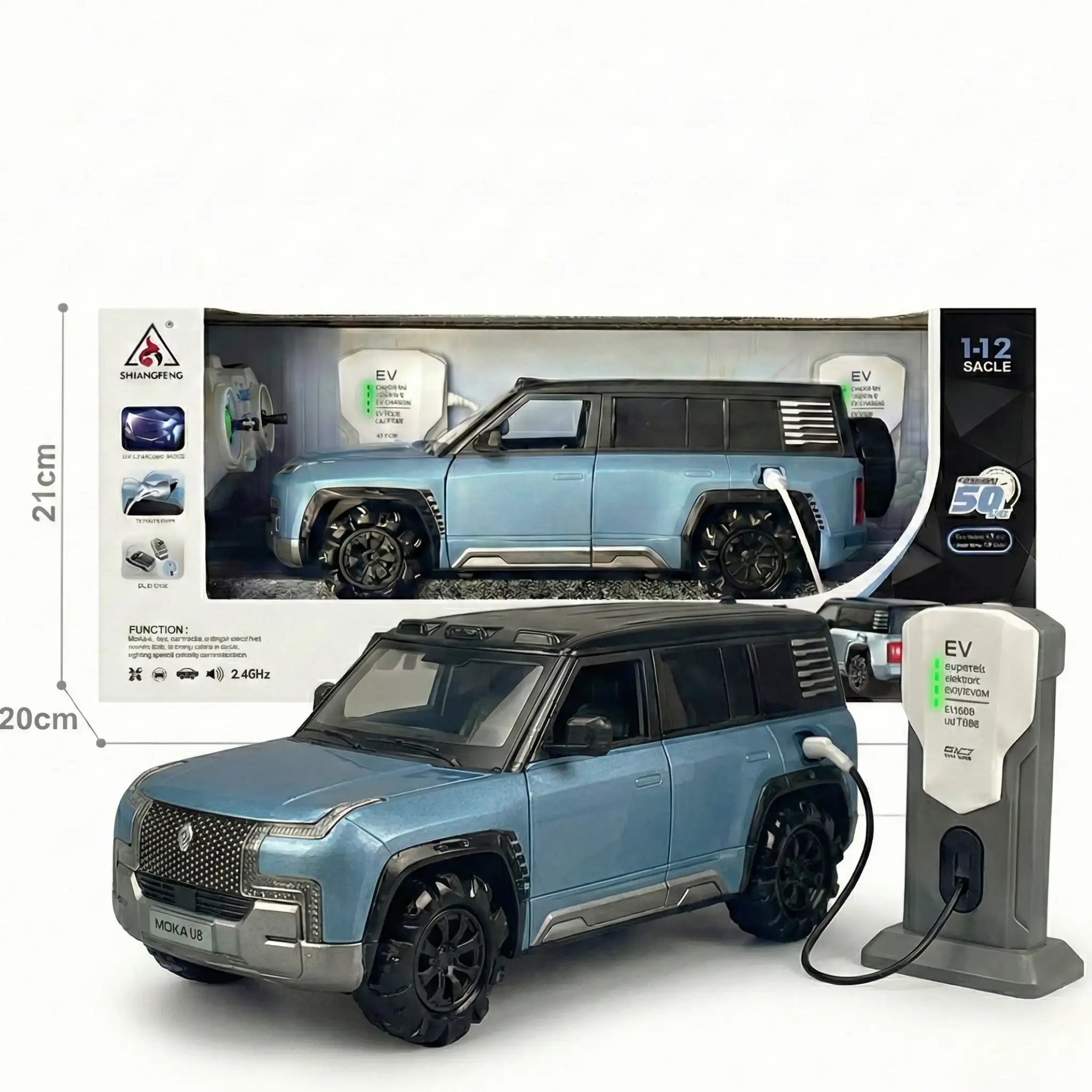 Wonder Digital Moka U8 High-Speed RC Car — Rechargeable 2.4 GHz Electric Racing Toy for Kids