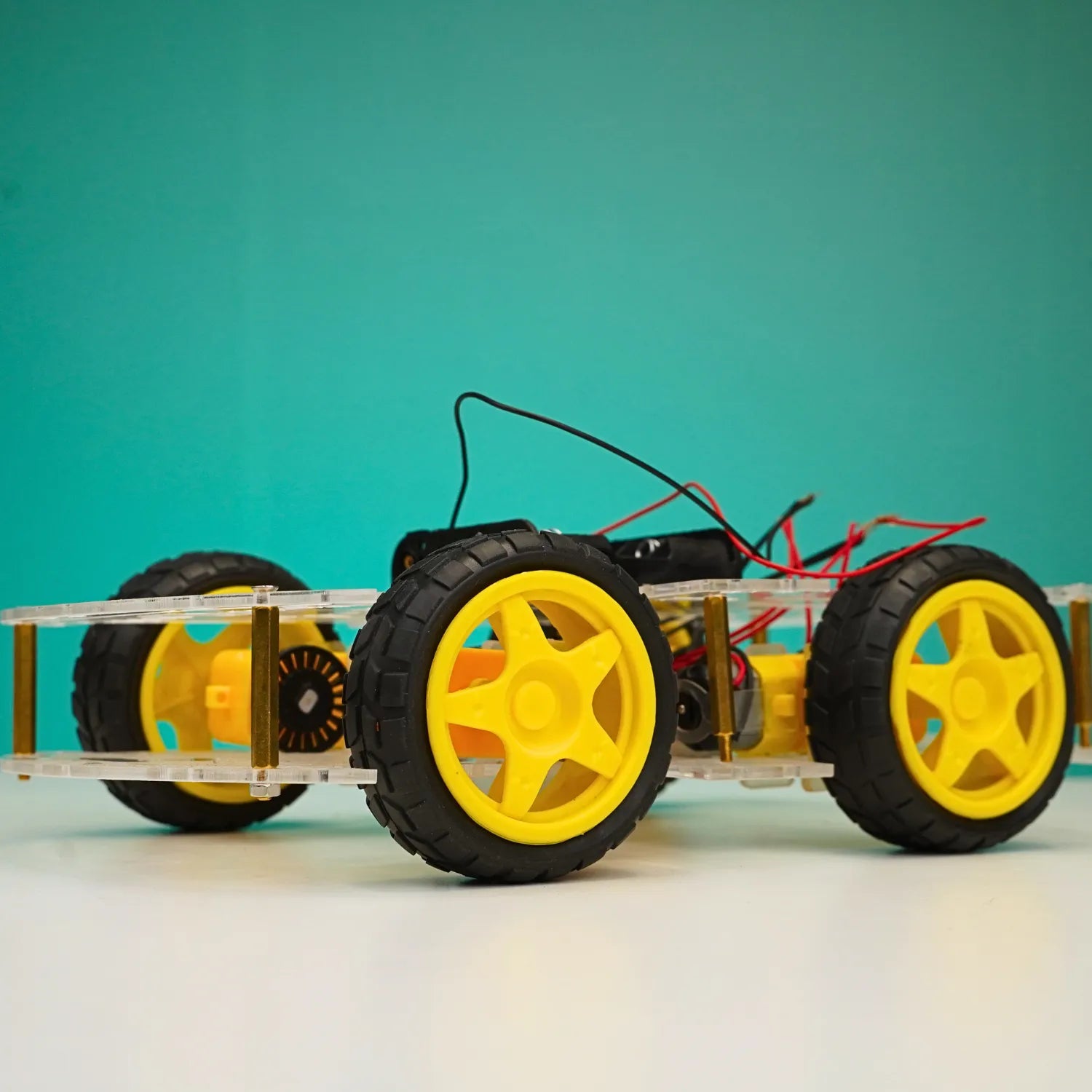 DIY 4-Wheel Drive Smart Robot Car Chassis Kit with Motors & Speed Encoders