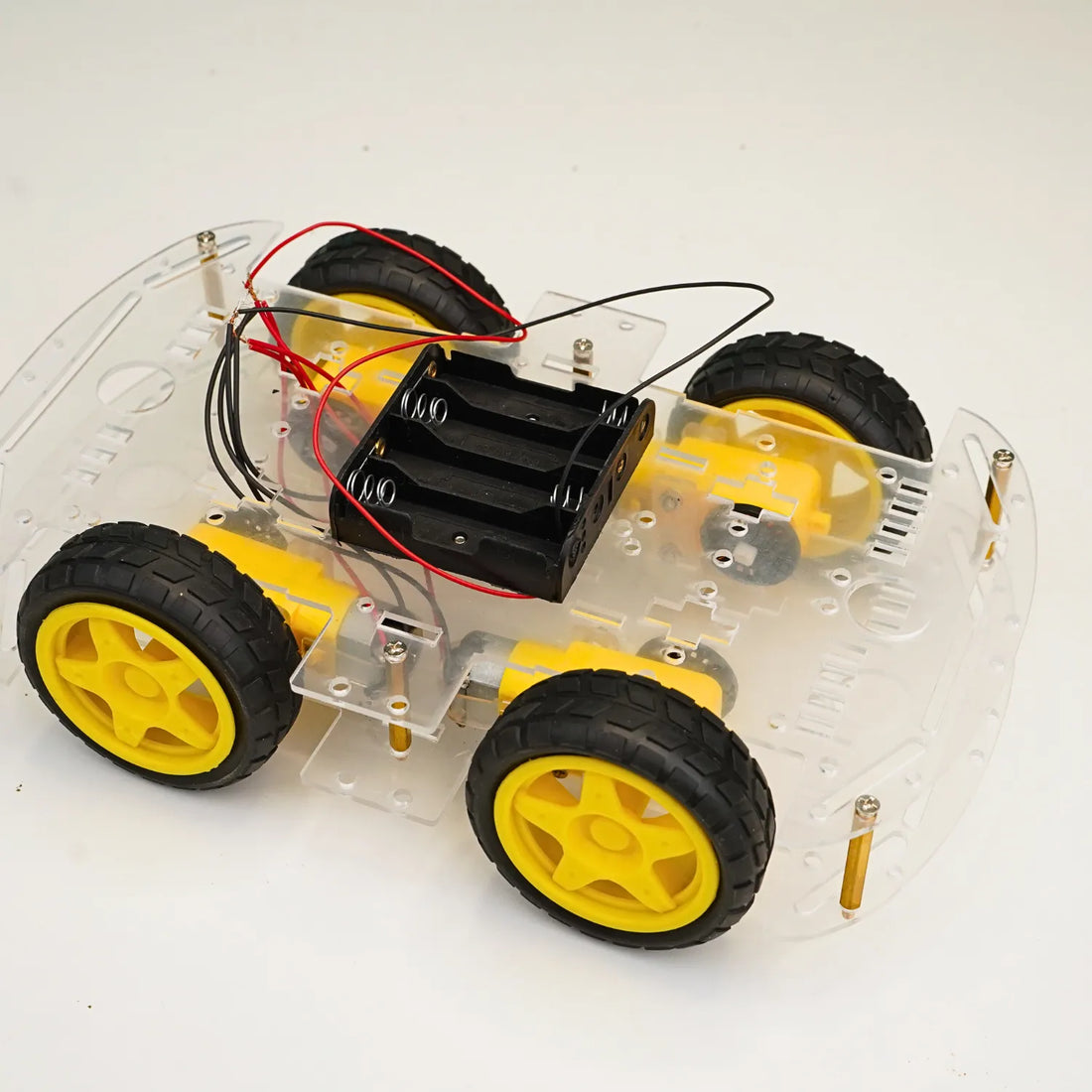 DIY 4-Wheel Drive Smart Robot Car Chassis Kit with Motors & Speed Encoders
