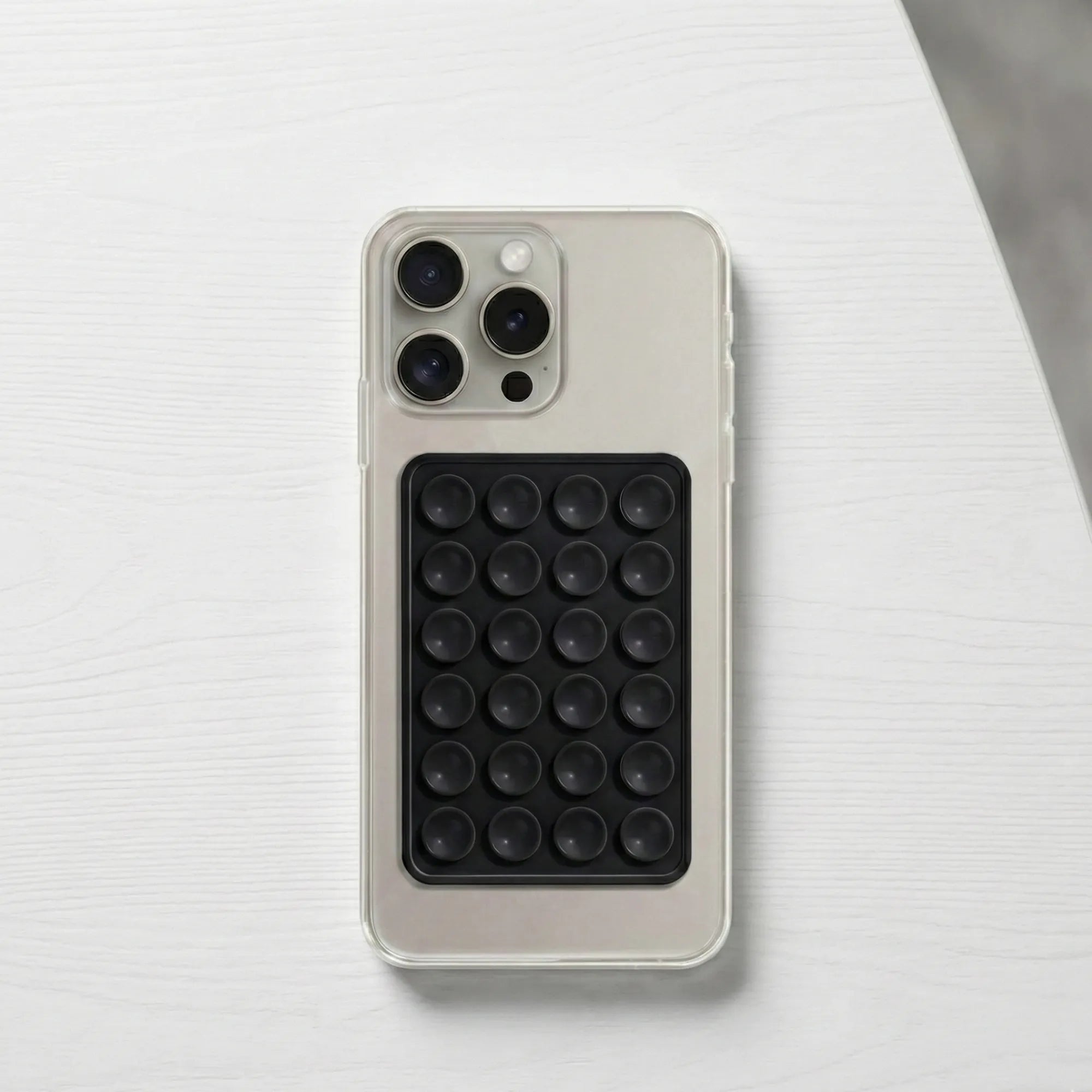 Universal Suction Phone Mount Pad – Hands-Free Sticky Silicone Grip for Smartphones