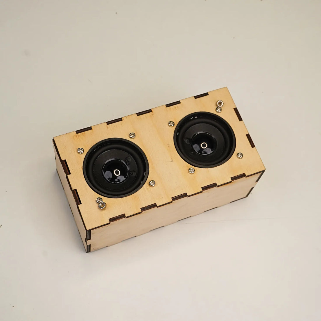 DIY Bluetooth Speaker Kit – Buildable MDF Speaker with 2600mAh Battery & Multi-Input Support